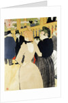At the Moulin Rouge (La Gouloue and her Sister) by Henri de Toulouse-Lautrec