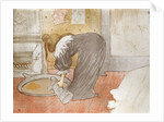 Woman with Washtub by Henri de Toulouse-Lautrec