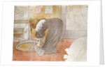 Woman with Washtub by Henri de Toulouse-Lautrec
