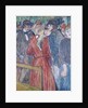 At the Moulin de la Galette by Henri de Toulouse-Lautrec