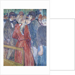At the Moulin de la Galette by Henri de Toulouse-Lautrec