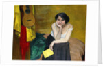 Woman and Guitar by Felix Vallotton