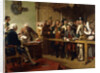 Hogarth Brought Before the Governor of Calais as a Spy by William Powell Frith