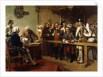 Hogarth Brought Before the Governor of Calais as a Spy by William Powell Frith