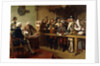 Hogarth Brought Before the Governor of Calais as a Spy by William Powell Frith