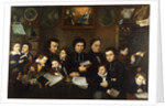 A Group Portrait of Teachers and School Children in a Classroom by Francois Trichot-Garnerie