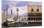 The Piazzetta di San Marco, Venice by Carl Friedrich Heinrich Werner
