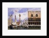 The Piazzetta di San Marco, Venice by Carl Friedrich Heinrich Werner