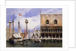 The Piazzetta di San Marco, Venice by Carl Friedrich Heinrich Werner