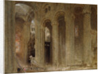 The Sermon (Durham Cathedral) by Albert Goodwin