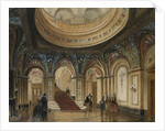 Interior Views of the Conservative Club: Entrance Hall and Grand Staircase by Anonymous