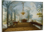Painted Salon in the Palace of Schonbrunn by Franz Xaver Nachtmann