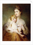 Portrait of the Duchess of St. Albans, with Her Son by George Elgar Hicks