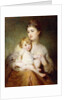 Portrait of the Duchess of St. Albans, with Her Son by George Elgar Hicks