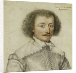 Portrait of Pierre Le Hayer Duperron, Bust-Length, Inside a Traced Border by Daniel Dumonstier