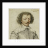 Portrait of Pierre Le Hayer Duperron, Bust-Length, Inside a Traced Border by Daniel Dumonstier
