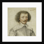 Portrait of Pierre Le Hayer Duperron, Bust-Length, Inside a Traced Border by Daniel Dumonstier