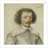 Portrait of Pierre Le Hayer Duperron, Bust-Length, Inside a Traced Border by Daniel Dumonstier