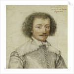 Portrait of Pierre Le Hayer Duperron, Bust-Length, Inside a Traced Border by Daniel Dumonstier