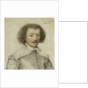 Portrait of Pierre Le Hayer Duperron, Bust-Length, Inside a Traced Border by Daniel Dumonstier