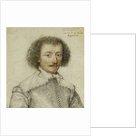 Portrait of Pierre Le Hayer Duperron, Bust-Length, Inside a Traced Border by Daniel Dumonstier