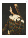 Portrait of a Lady, Half Length, in Profile by Bernardino de'Conti