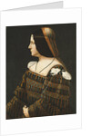 Portrait of a Lady, Half Length, in Profile by Bernardino de'Conti
