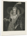 Lithograph of Queen Elizabeth by Anonymous