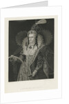 Lithograph of Queen Elizabeth by Anonymous