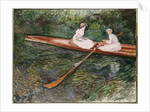 The Pink Rowing Boat by Claude Monet
