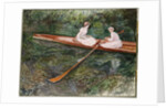 The Pink Rowing Boat by Claude Monet