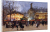 La Fete, Place de la Republique, Paris by Eugene Galien-Laloue