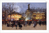 La Fete, Place de la Republique, Paris by Eugene Galien-Laloue
