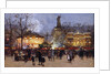 La Fete, Place de la Republique, Paris by Eugene Galien-Laloue