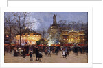 La Fete, Place de la Republique, Paris by Eugene Galien-Laloue
