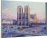 Notre-Dame de Paris, Vue du Quai Saint-Michel by Maximilien Luce