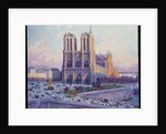 Notre-Dame de Paris, Vue du Quai Saint-Michel by Maximilien Luce