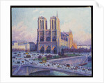 Notre-Dame de Paris, Vue du Quai Saint-Michel by Maximilien Luce