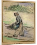 Peasant with Firewood by Camillle Pissarro