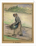 Peasant with Firewood by Camillle Pissarro