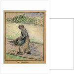 Peasant with Firewood by Camillle Pissarro