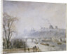 The Louvre and the Seine from the Pont Neuf - Morning Mist by Camillle Pissarro