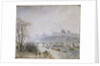 The Louvre and the Seine from the Pont Neuf - Morning Mist by Camillle Pissarro