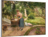 Washerwoman at Eragny by Camillle Pissarro