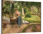 Washerwoman at Eragny by Camillle Pissarro