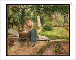 Washerwoman at Eragny by Camillle Pissarro