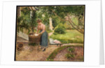 Washerwoman at Eragny by Camillle Pissarro