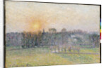 Sunset, Bazincourt by Camillle Pissarro