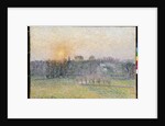 Sunset, Bazincourt by Camillle Pissarro