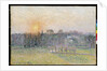 Sunset, Bazincourt by Camillle Pissarro